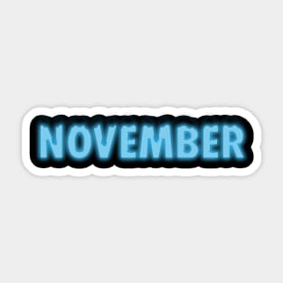 Blue November Sticker